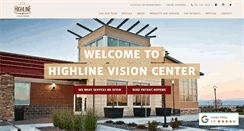 Desktop Screenshot of highlinevisioncenter.com